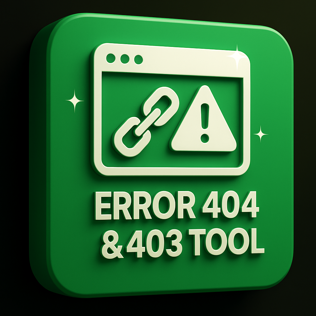ERROR 404 & 403 TOOLS